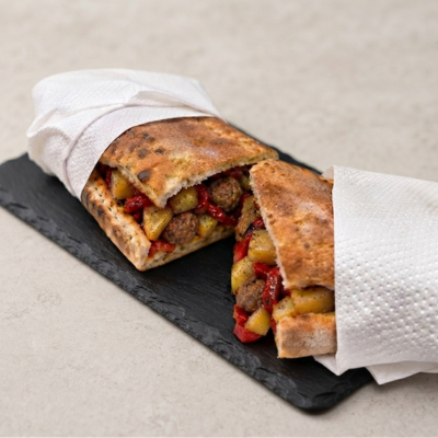 panino salsiccia patate e peperoni